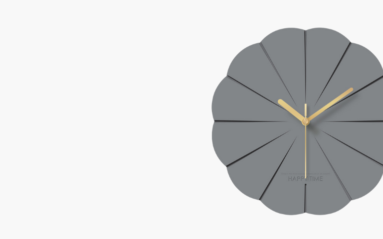 modern and silent wall clock with contemporary stylish decoration