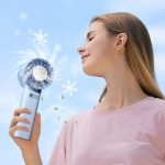 summer gadget portable handheld mini fan high speed ice cooling technology