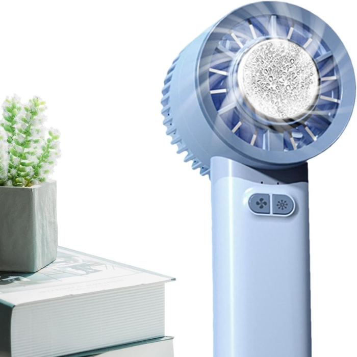 summer gadget portable handheld mini fan high speed ice cooling technology