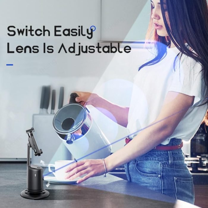 mini ai-powered 360 smart tracking phone holder stabilizer
