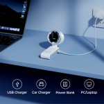 v705 turbo portable neck desktop cooling fan compact design 5-speed 3600mah